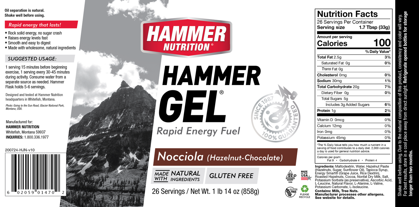 Hammer Gel - Nocciola (Hazelnut Chocolate)