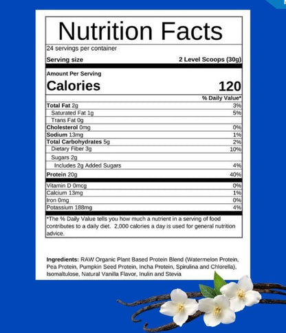 Plant Protien - Vanilla 24 Serve
